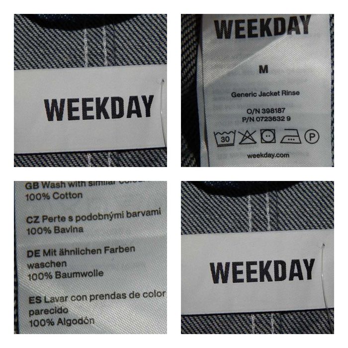Джинсовая куртка Work Style WEEKDAY Generic Jacket Rinze. Size M/48