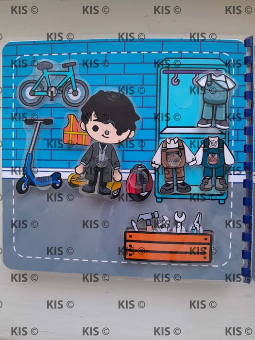 Тока бока для хлопців, альбом гра на липучках ,Toca Boca for boys