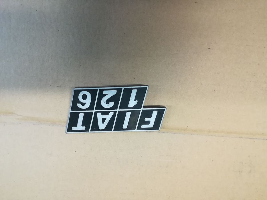 Fiat 126p emblemat na tylną klapę nowy do starego typu Fiata 126p