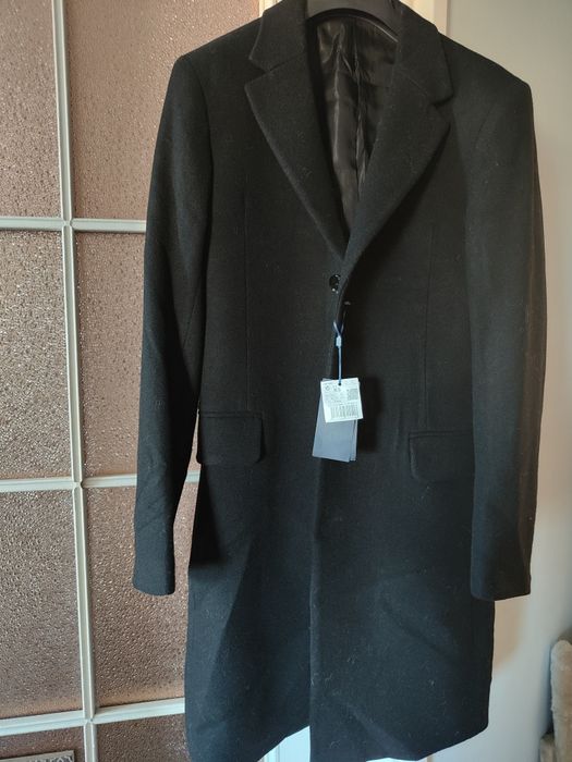 Nowy wełniany płaszcz męski MNG XS