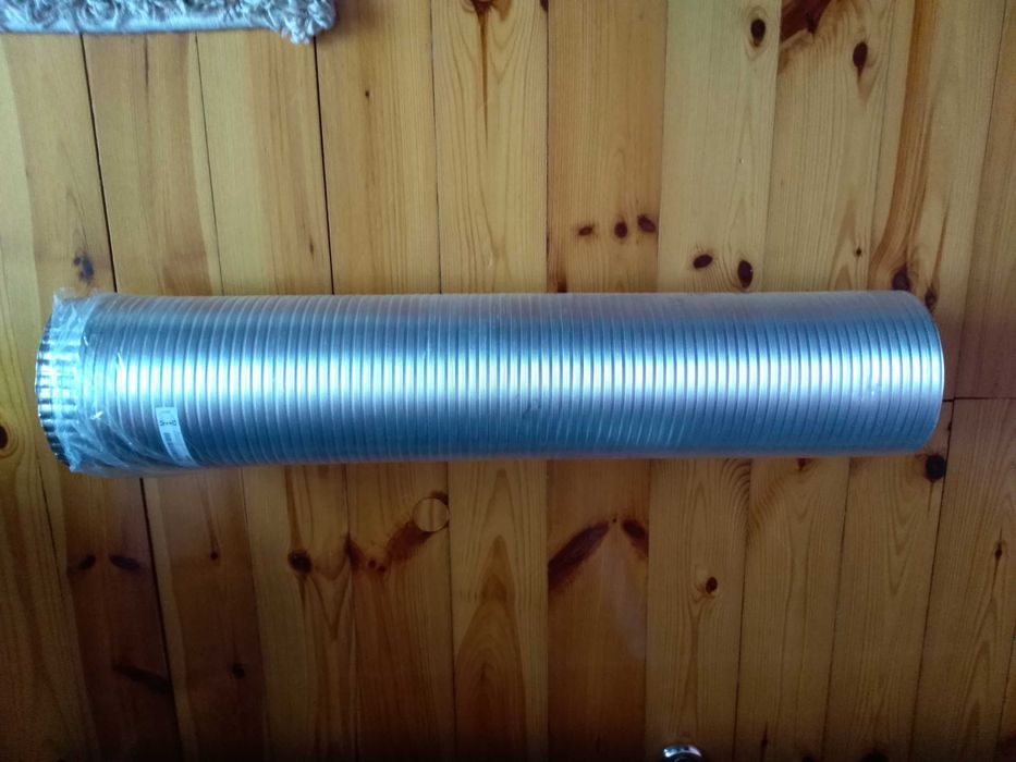 Rura zaginana do okapu.