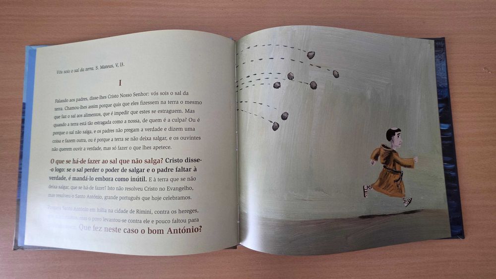 Livro infantojuvenil "Sermão de Santo António aos Peixes" do Padre António Vieira