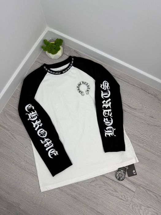Лонгслів Chrome Hearts білий Кофта хром хартс Лонг