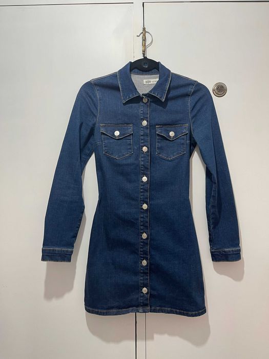 Vestido Jeans Zara TRF – Com Elastano