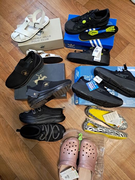 Брендове взуття,skechers,adidas,crocs 40-41 розмір