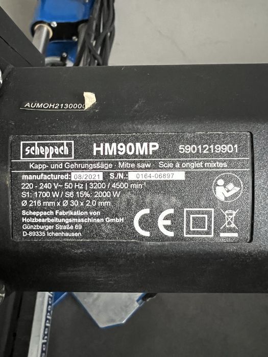 Пила торцювальна Scheppach HM 90 MP