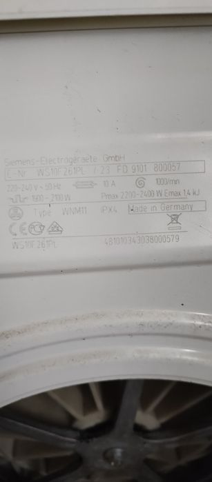 Pralka Siemens dziala