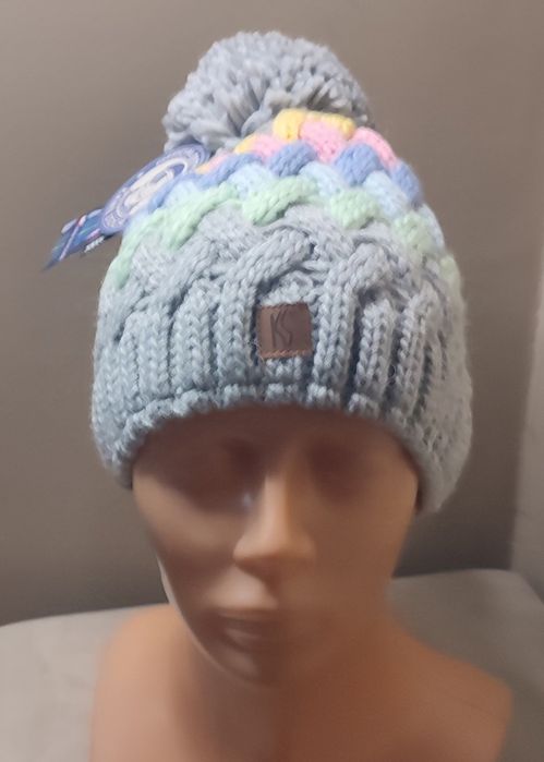 Czapka zimowa wielokolorowa