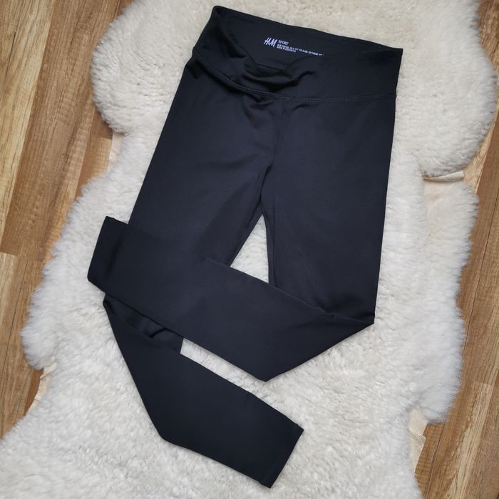 Spodnie legginsy treningowe H&M Sport 134/140