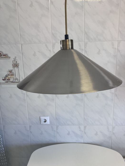 Abajur em inox novo