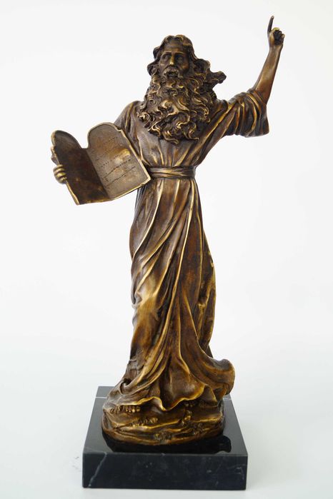 Mojżesz z biblią figura brązu rzeźba figura
