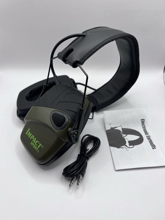 Słuchawki ochronniki słuchu Impact zielone
