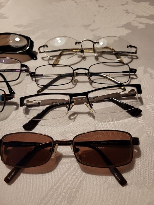 Okulary oprawki damskie retro vintage zestaw