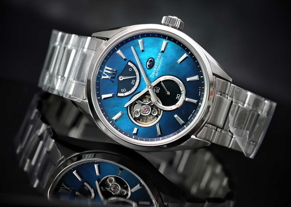 Orient Star M34 F7 Automatic RE-BY0004A00B Masa Perłowa Tarcza