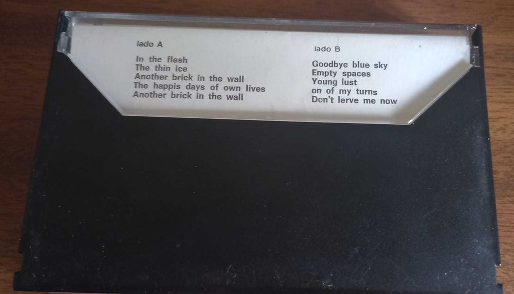 Pink Floyd  – The Wall (Vol. 1) cassete K7, anos 80