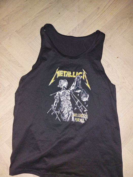 Metallica m koszulka beż rekawów