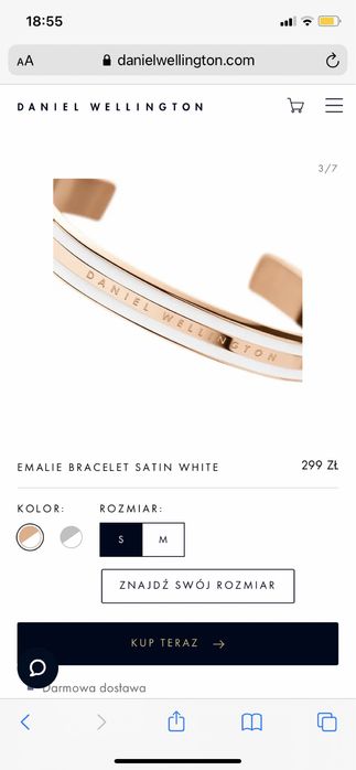 Daniel Wellington + bransoletka