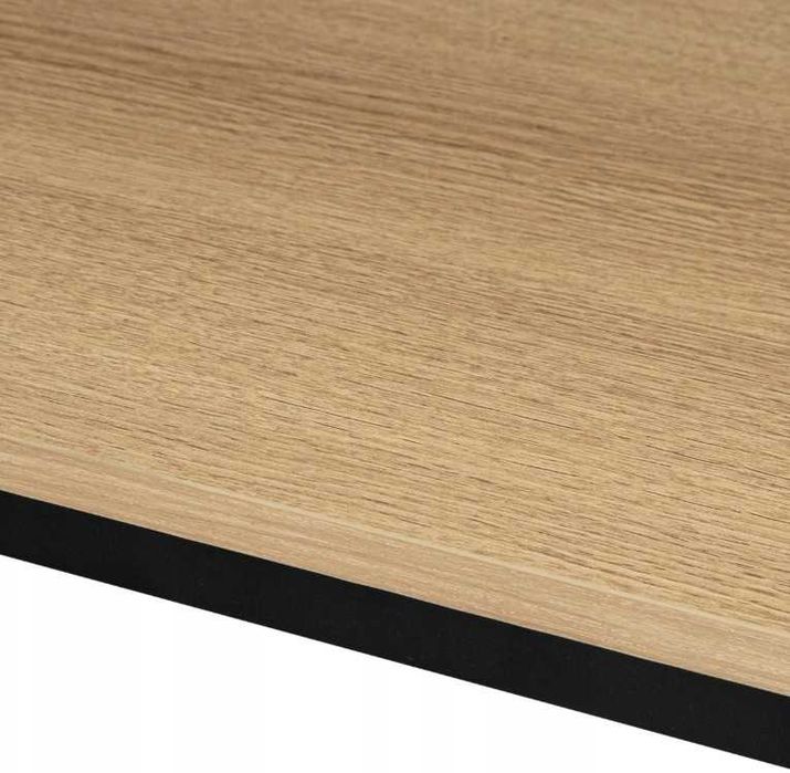 Biurko Komputerowe z Regałem Półkami Loft Płyta Laminowana Jasny Dąb 120cm