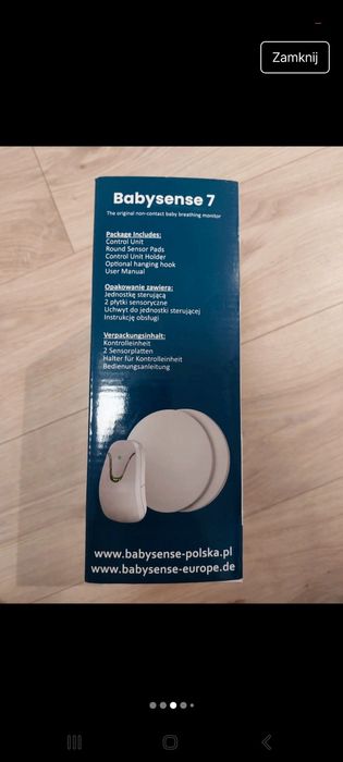 Babysense 7 – monitor oddechu dla niemowląt