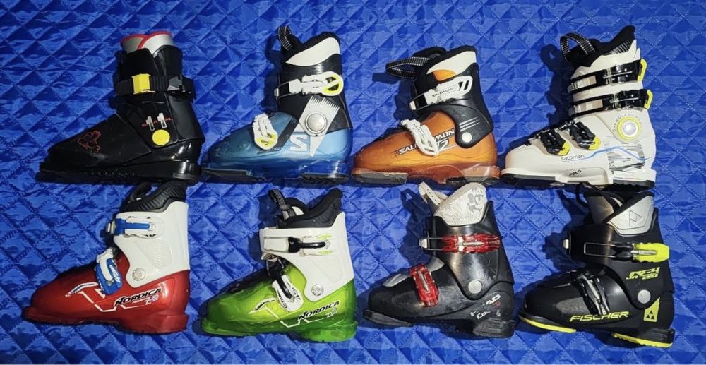Детские горнолыжные ботинки б/у Salomon, Atomic, Rossignol, Head