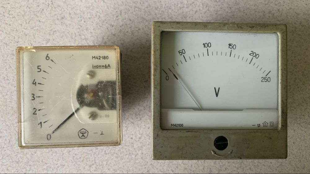аналогові щитові вольтметри