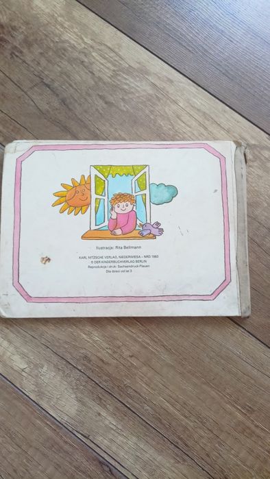 Stara książka wierszyki rymy dziecięce Rita Bellmann