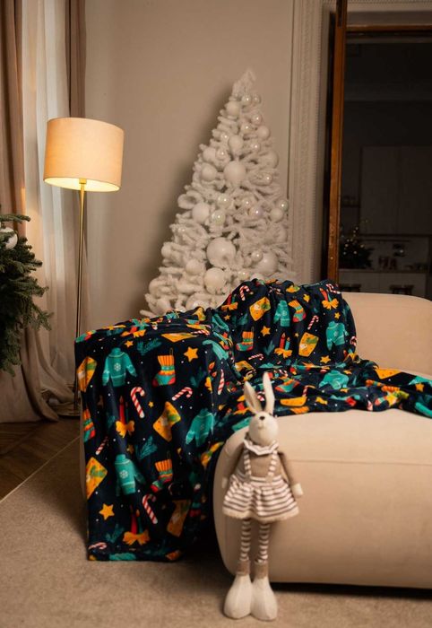 АКЦІЯ!!! Новорічні пледи - 150/200. 180/200