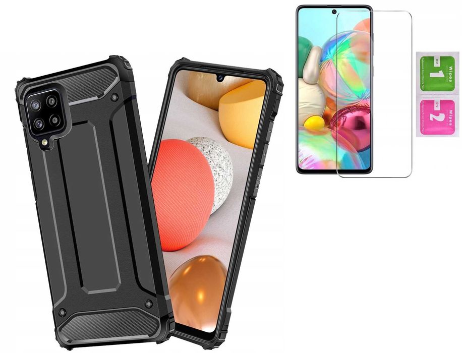Case Etui Pancerne Armor do Samsung Galaxy A42 5G + Szkło Hartowane