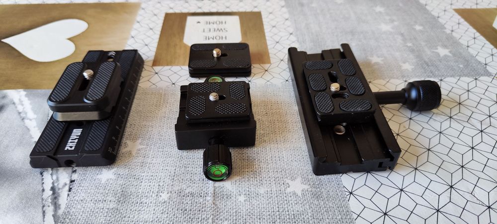 Conjunto de Sapatas Quick Release para câmaras