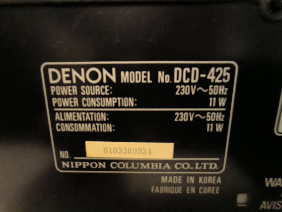 Odtwarzacz CD Denon DCD-425