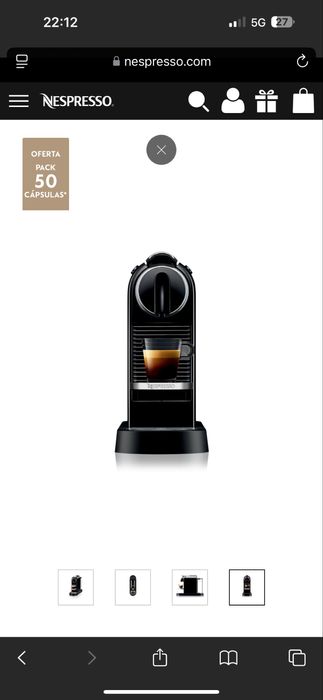 Nespresso CitiZ Limousine Black