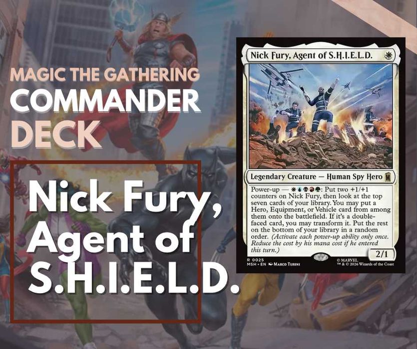 Magic the Gathering Commander | Marvel Super Heroes, Nick Fury, 5C