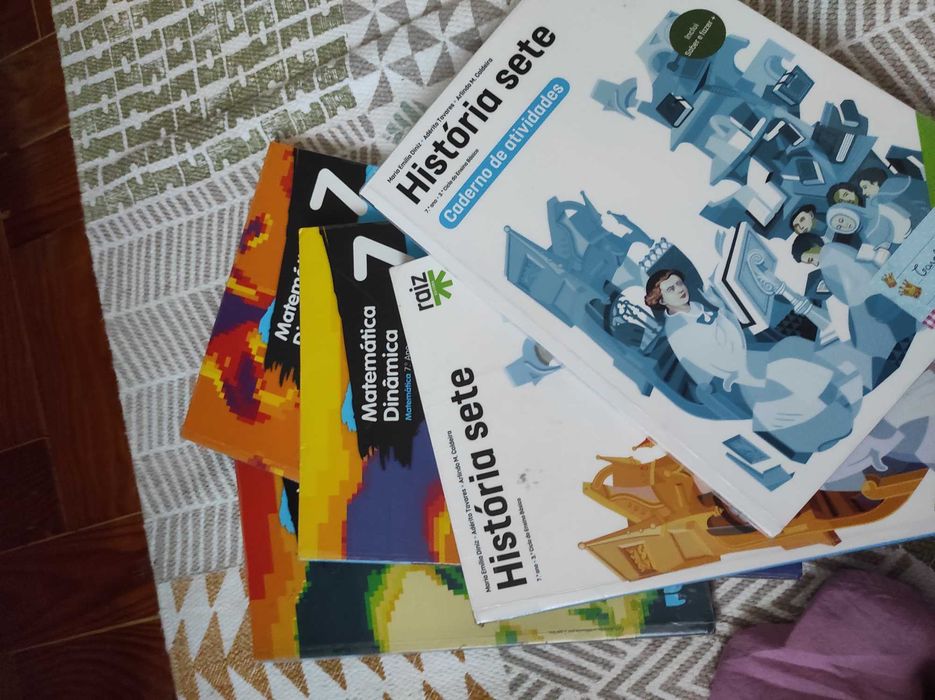 Manuais escolares/cadernos activid novos /  excelente estado  7º