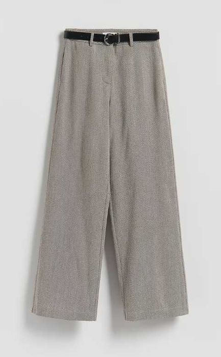 RESERVED Szerokie spodnie z wysokim stanem Szwedy Kuloty 40 L NOWE