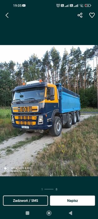 Sprzedam Volvo terberg 8x8, sprawny, hydro klapy, kiper 23m 3, blokady