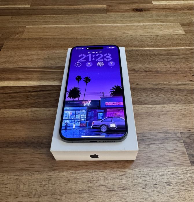 Apple iPhone 15 Pro Max 256 GB Black Titanium – idealny stan, komple