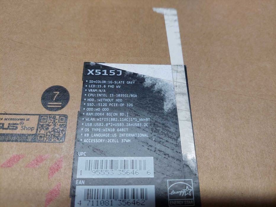 Laptop ASUS X515J i5 16GB RAM 512GB SSD + 1TB HDD