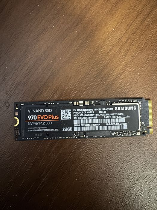 Samsung 970 evo plus 250gb