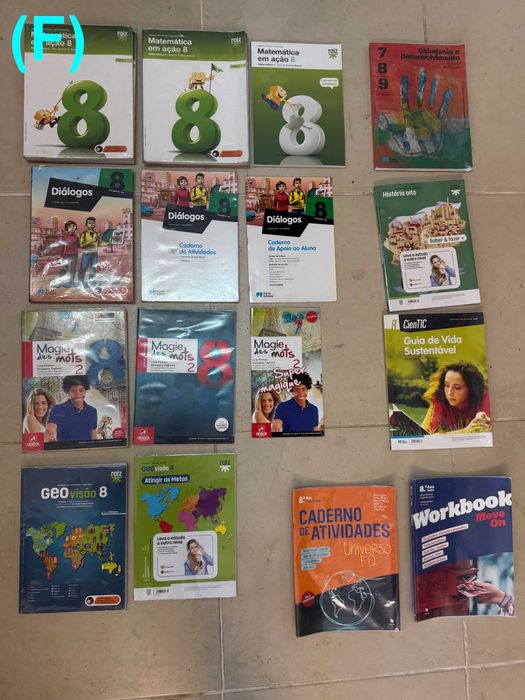 Manuais escolares para o 1, 2 e 3 Ciclo (1º ao 9º ano) - VER VÁRIOS