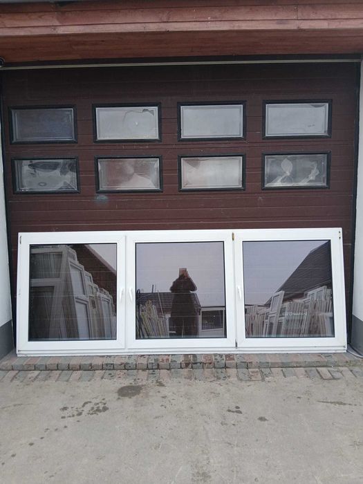 Okno 330x122 pcv plastikowe okna trzyskrzydłowe DOWÓZ CAŁY KRAJ