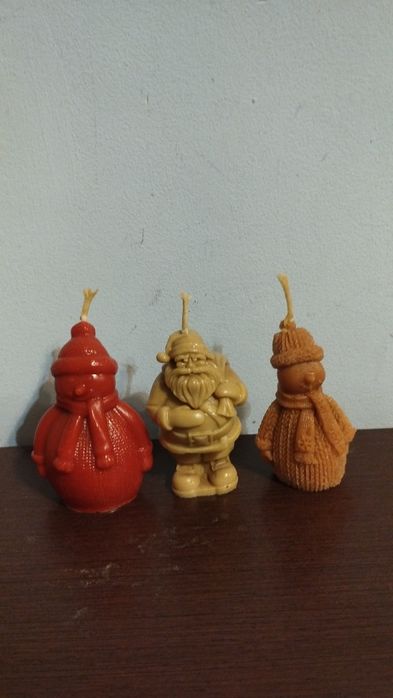 Свічки з бджолиного воску, ручної роботи