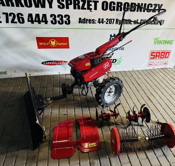 Glebogryzarka spalinowa dzik pług Honda F510 piękny stan/akcesoria