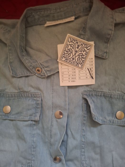 Sukienka jeansowa krótki rękaw rozmiar S