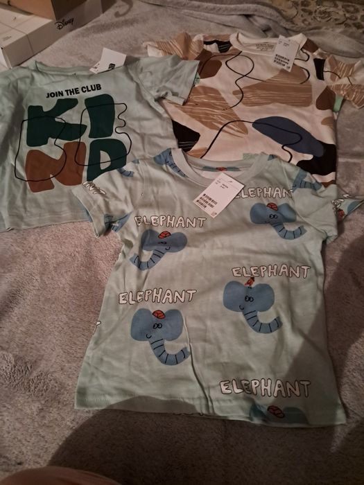 Nowe koszulki h&m rozmiar 98/104 dla chłopca
