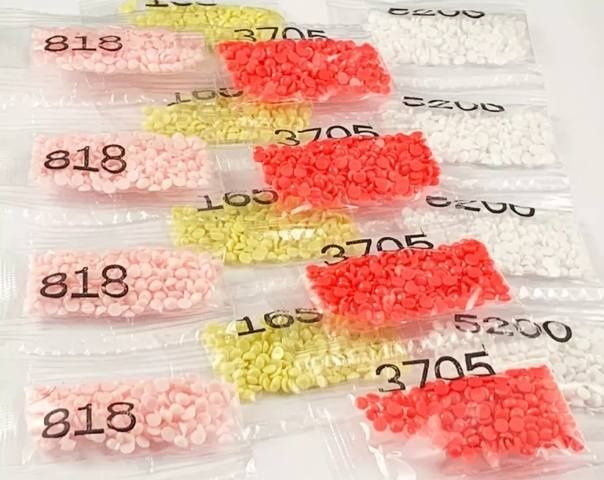 DODATKOWE DIAMENCIKI OKRĄGŁE do haftu diamentowego NOWE paczuszki