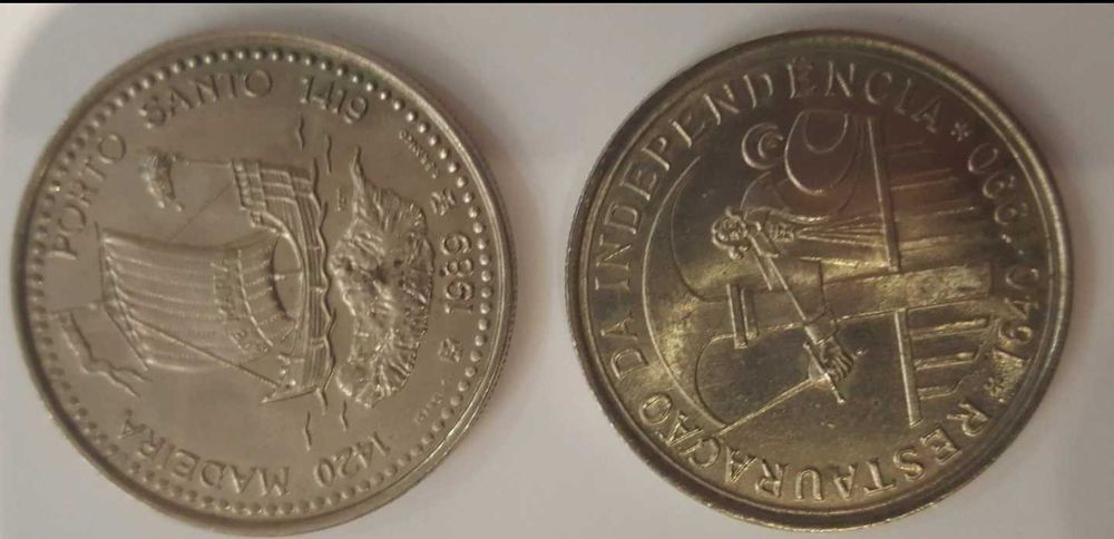 Coleção de moedas escudo