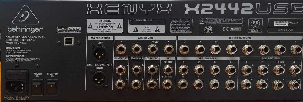 Behringer Xenyx X2442USB Mixer - Mesa de Mistura
