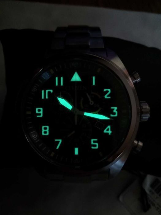 Титановые часы Citizen Eco-Drive. Солнечная батарея, сапфир, хронограф