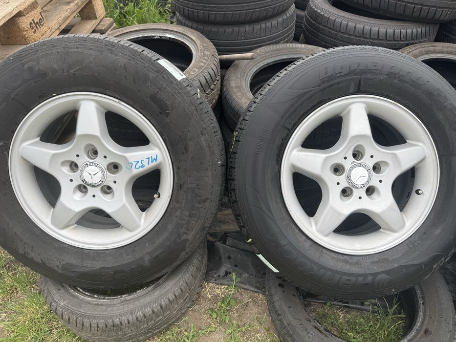 Комплект оригинал литые диски Mercedes ML r16 с резиной 225/75