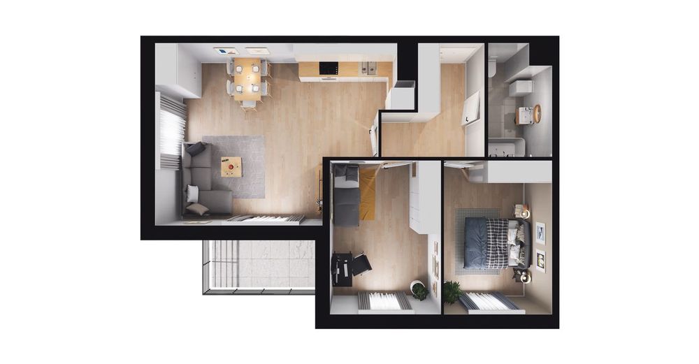 3-pokojowe mieszkanie 66m2 + balkon Bez Prowizji
